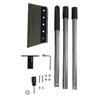 Garden Cleaning Shovel 1.6m Adjustable Handle Multifunctional Flat Shovel Floor Scraper Tool for Weeding Digging Ice