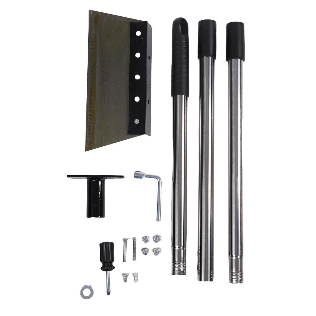 Garden Cleaning Shovel 1.6m Adjustable Handle Multifunctional Flat Shovel Floor Scraper Tool for Weeding Digging Ice