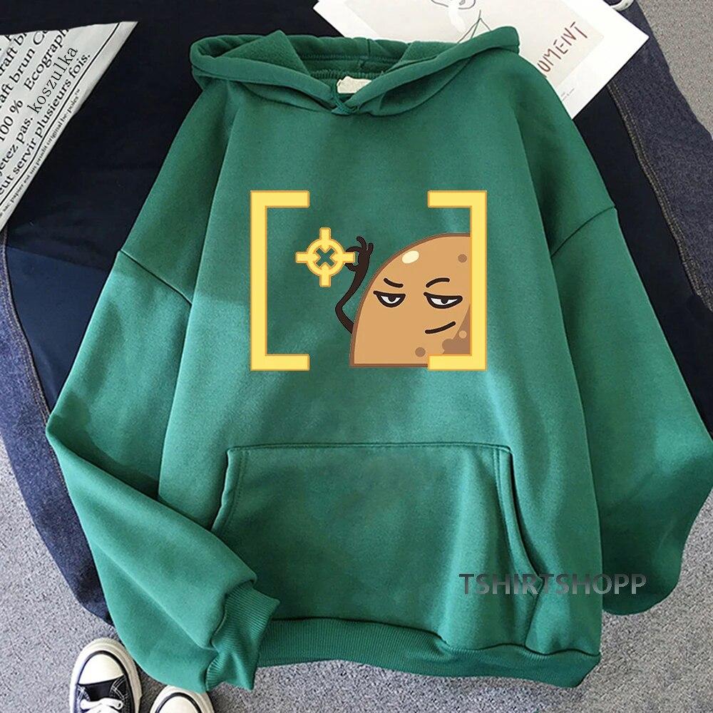 Penguin Hoodies 2022 Spring/Autumn Potato Aim Spray Women/men Sweatshirt Anime Valorant Hoodie Kawaii Clothing Unisex Sudaderas Unisex