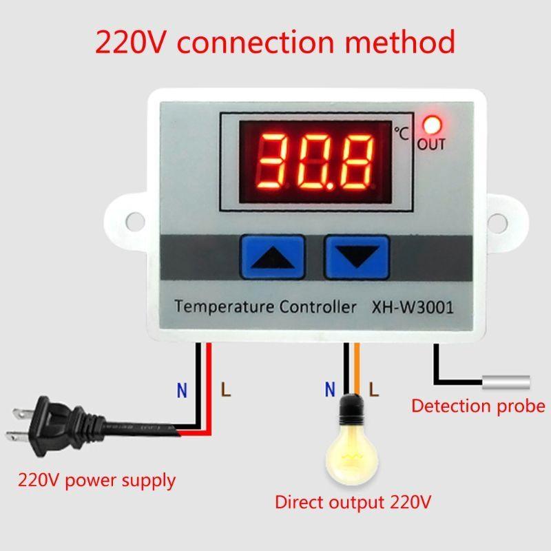 Temperature Controller Aquarium Thermostat Digital Thermostat 220V for Fish for Tank Tortoise Hab