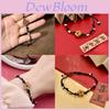 Elegant Handmade Floral Bracelet For Women Featuring Natural Stone And Wood Elements