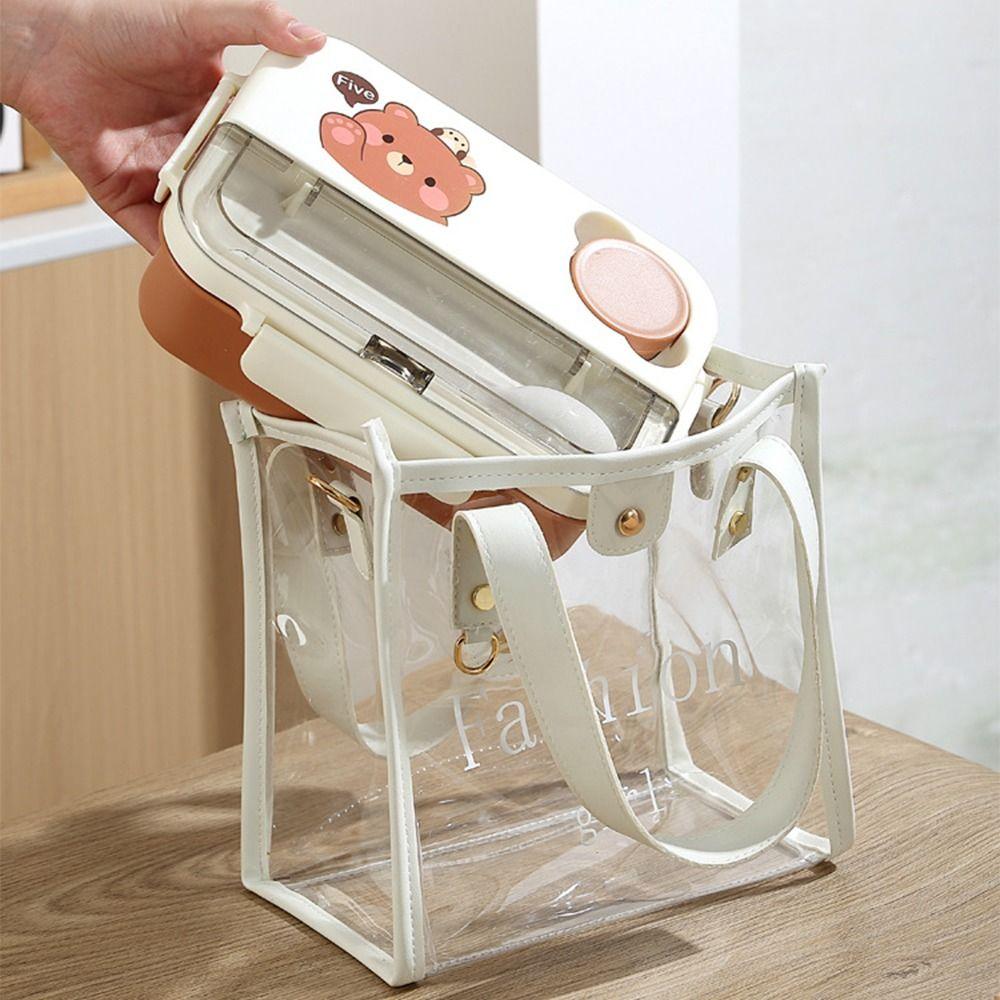 Stainless Steel Cartoon Kid's Lunch Box Portable Breakfast Boxes Divides Food Container  Camping