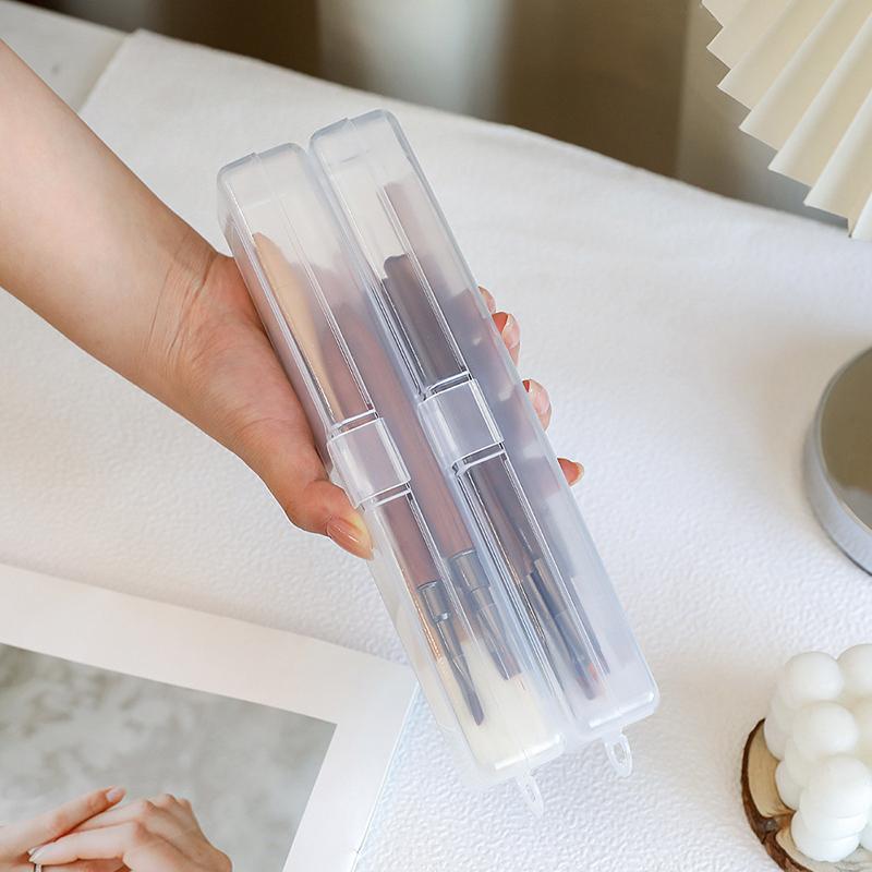 

1 шт. Инструмент для нейл-арта Пустая коробка для хранения Пинцеты Кусачки Ручки Полировка Баф для ногтей Пилки Пластиковый контейнер