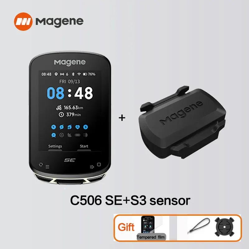 

Велокомп ютер Magene GPS C506 SE Навігація WiFi Спідометр Цифровий секундомір для велоспорту 2.4 Одометр Bluetooth Ant Для приміщень C506SE and S3