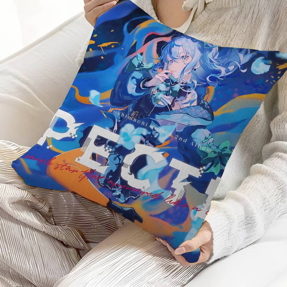 Hololive Hoshimachi Suisei Niedliche Kissenhülle Sofakissenbezug Heimzimmer Dekoration Kindergeschenk