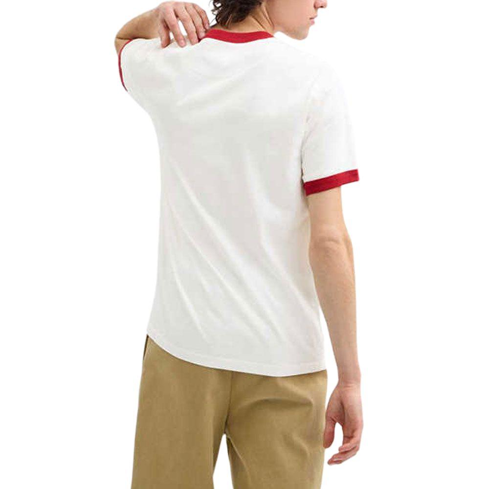 Coach Cotton Rainbow Pattern Trim Round Neck Short Sleeve T-Shirt Men Tops White CBL84-Y05
