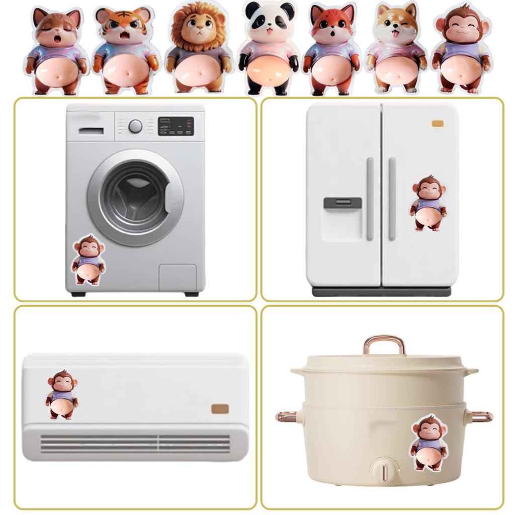 Squishy Animal 3D Dog Belly Big Belly Stress Relief Toy for Kids and Decoration for DIY Water Cell and Crafts 15 Stickers per Stickers, Soft,