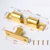 Zinc Alloy Cabinet Door Suction Bead Double Spring Steel Ball Catch Latch Adjustable Closet Tension Latch For Furniture Cabinet