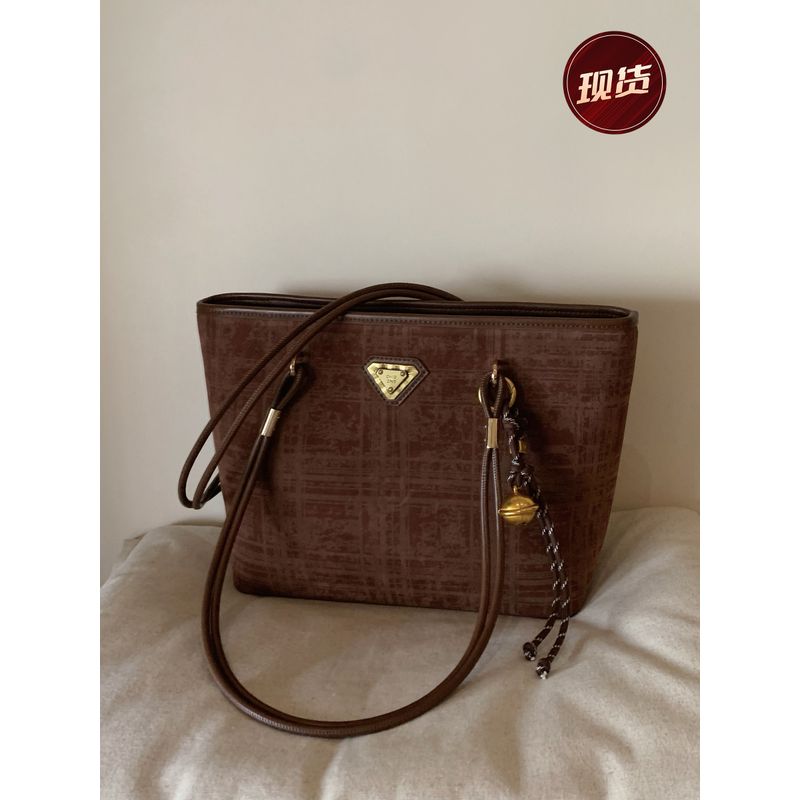 

South Wind Chio2nd Autumn past Tote Bag Female Spring and Summer Retro Work Clothing Fancy Hand-Carrying Big Shoulder Bag