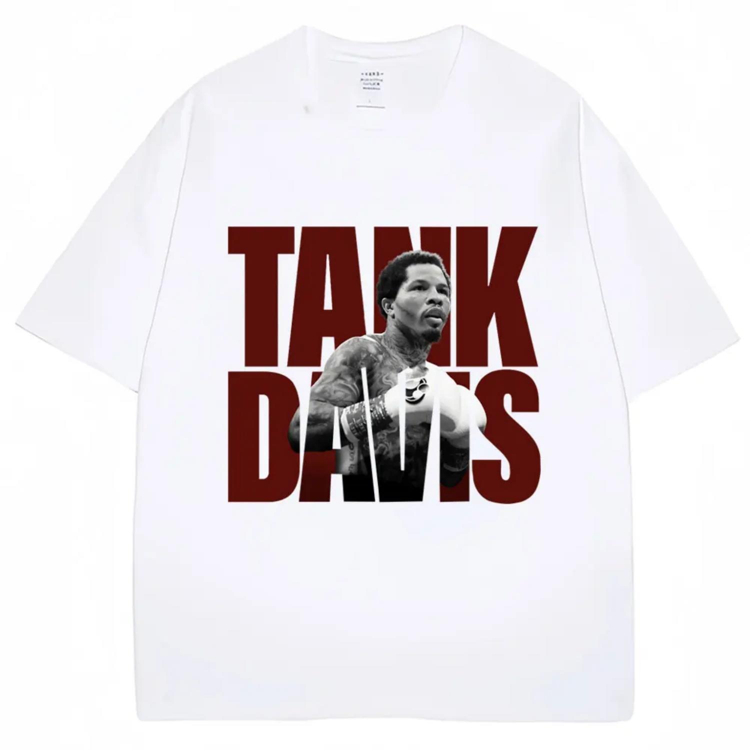 Limted Tank Gervonta Davis Graphic T Shirt Vintage Boxing T Shirts Oversized Men 100% Cotton Boxer Fans Gifts Tee Shirts S чёрный