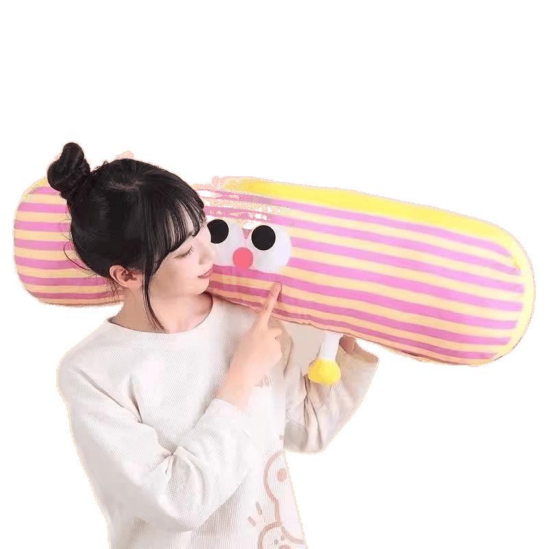 Washable Long Body Pillow for Side Sleepers, Bedroom Dormitory Cushion, Men's Backrest, Women's Leg Pillow