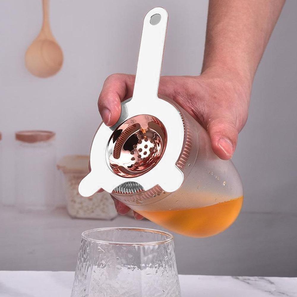 Fine Mesh Filter Drink Strainer 304 Stainless Steel Multi-function Filter Bartenders серебряный