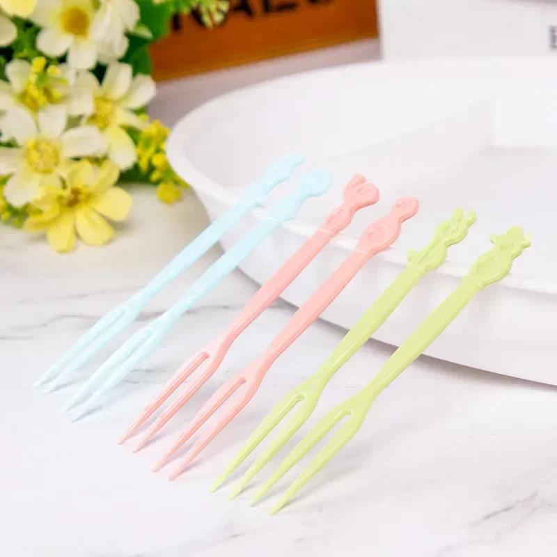 Home Tableware Fork Stainless Steel Forks Fruit Chopsticks for Children Lunch Boxs Accessories Table Skewers Kitchen Dining Bar