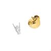 Rock Hand Gesture Fruit Sculpture Ceramic Figurine Sign Crafts Creative Finger Statue Ornament