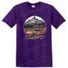 Racing Car T Shirt Vintage Mountain Landscape Graphic Tee Auto Lover Gift