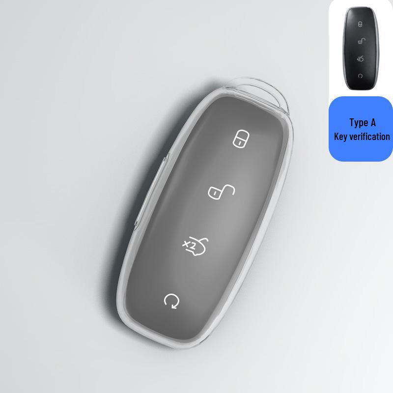 Denza D9 Key Case: 2022 Transparent Shell for Men & Women, Modified Card Car Package with Buckle