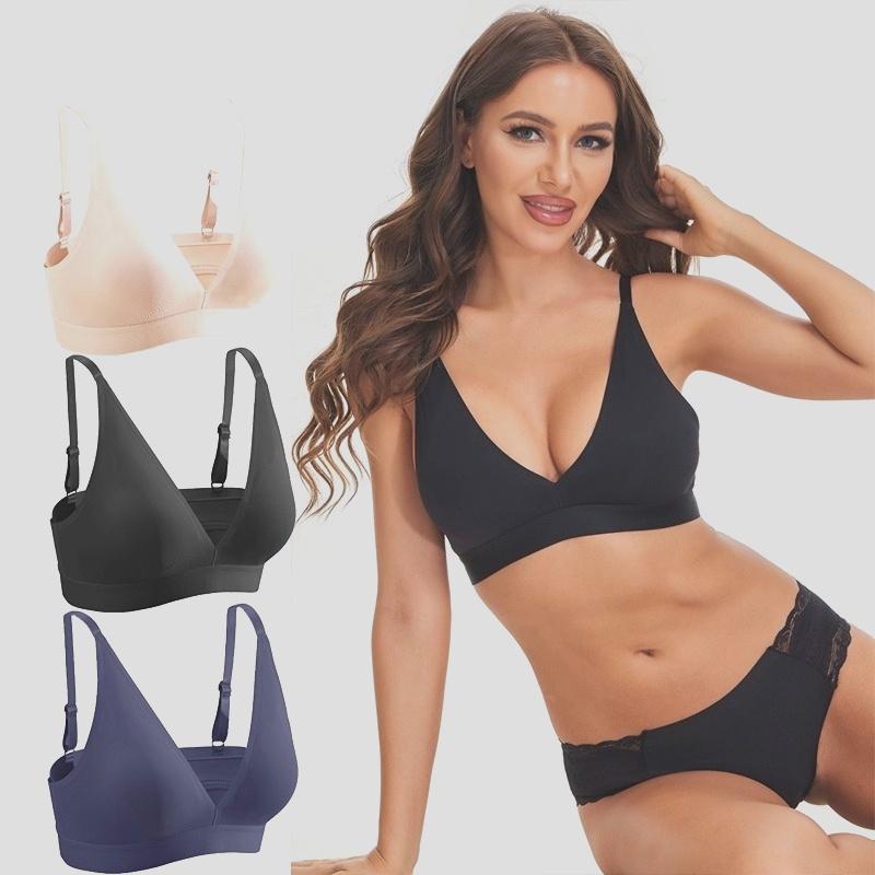 Women  Bras Seamless Bra Soft and Comfortable Underwear Non-Wire Brallete