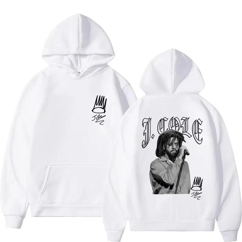 Rapper J Cole Hip Hop Print Hoodie Mode Herren