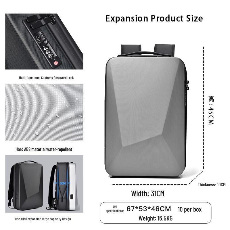 Lishen Men s Expandable Business Travel Backpack