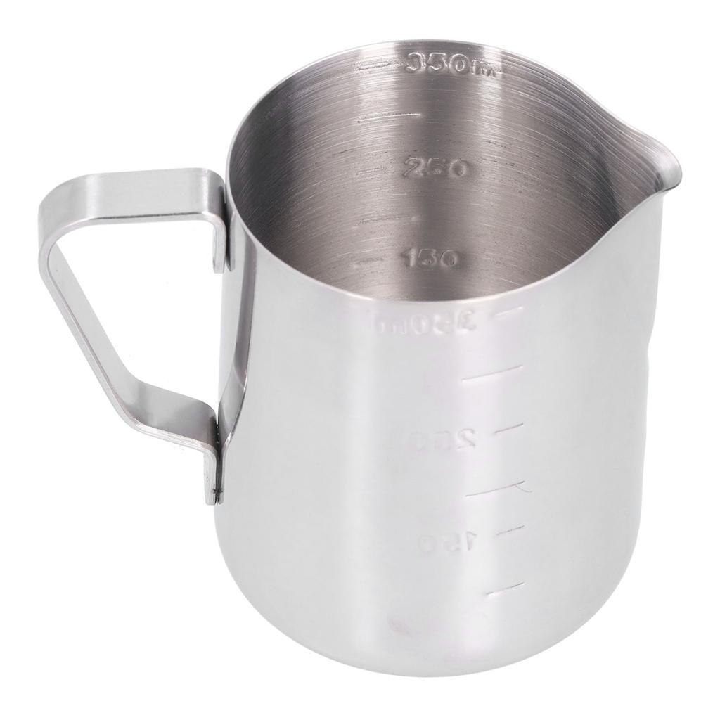 Džbánek na pěnění mléka Hrnek Nerezový Pěnič Kávová konvička s měřicí stupnicí pro domácí párty Bar 350 ml