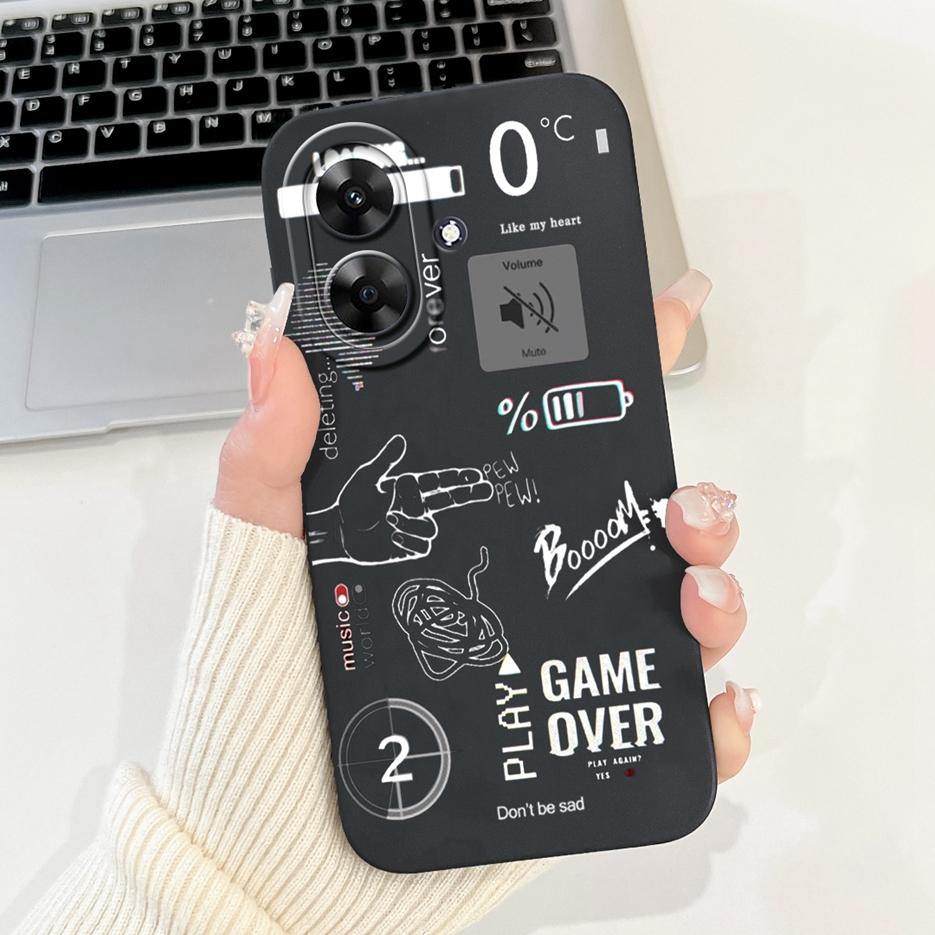 Für Realme Note 60 Hülle Luxus Kunst Bemaltes Cover Stoßfest Weiches Silikon Handyhülle Für Realme Note 50 Note50 Note60 Rückseite