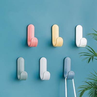 6 Stück selbstklebende Haken für Küchen- und Badezimmer-Organizer