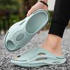 Fashion Comwarm Men Clogs Slippers Mens Flat Sandals Summer Holes Garden Shoes Outdoor Beach Sandals EVA Thick Sole Home Slides Fashion