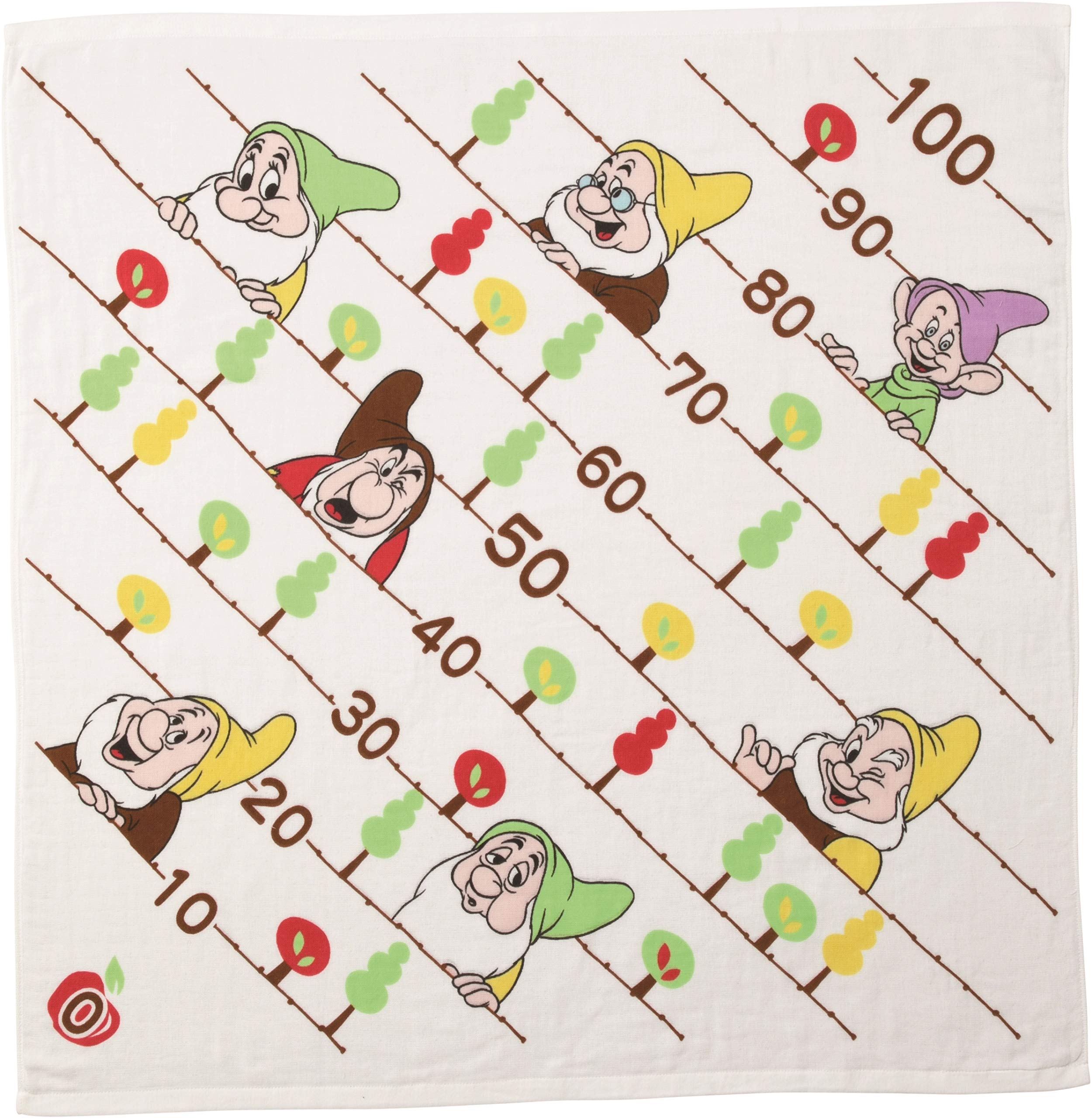 

Marushin Bath Disney Snow Dwarf Cotton Gauze with Memory Product 2005078500 Towel, White, Forest, 90x90cm, 100% & Pile, Stick, Number