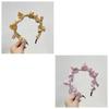 Korean version ins summer bow headband solid color sweet fabric headband wearing versatile hair accessories for women