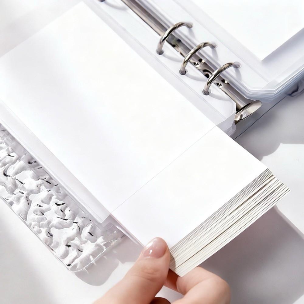 Transparent Acrylic Water Ripples Money Saving Book Korean Style Savings Binder Financial Tool