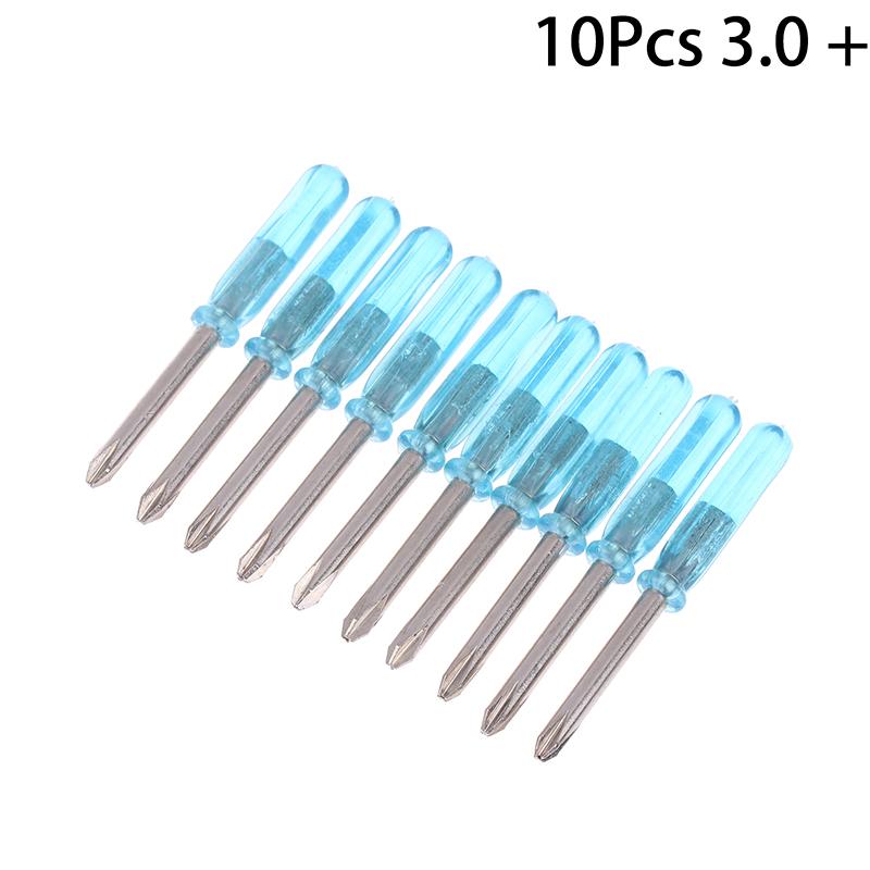 10Pcs Crystal Blue Handle Mini Screwdriver Set , Precision Screwdrivers Repair Tools for Electronics,Toys & Small Projects