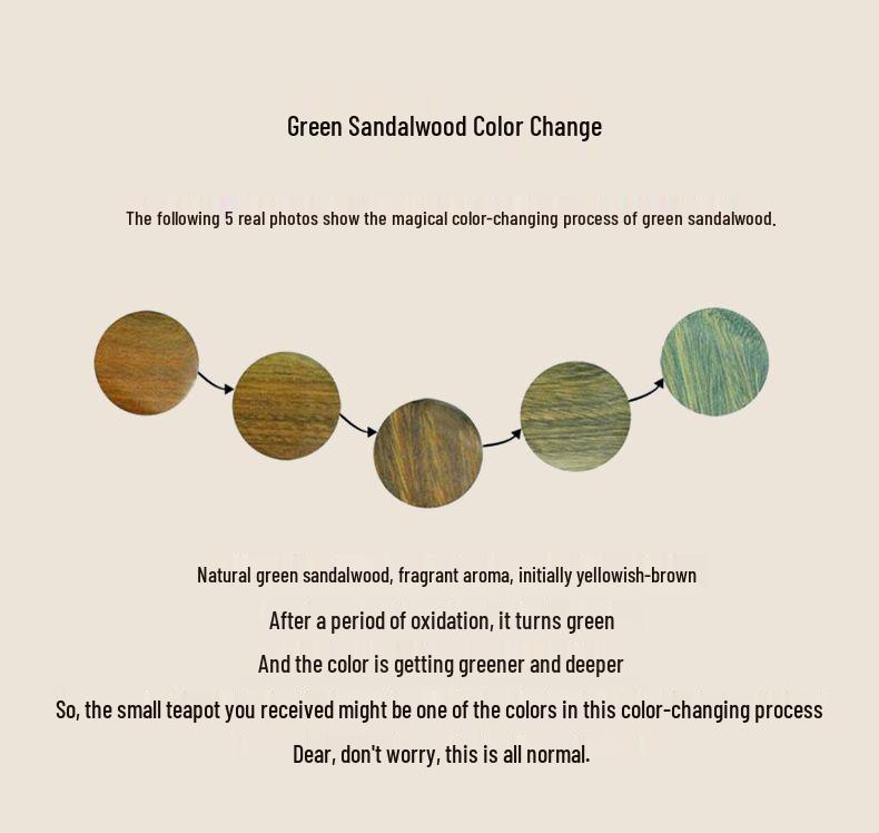 Green Sandalwood Teapot Keychain & Phone Charm