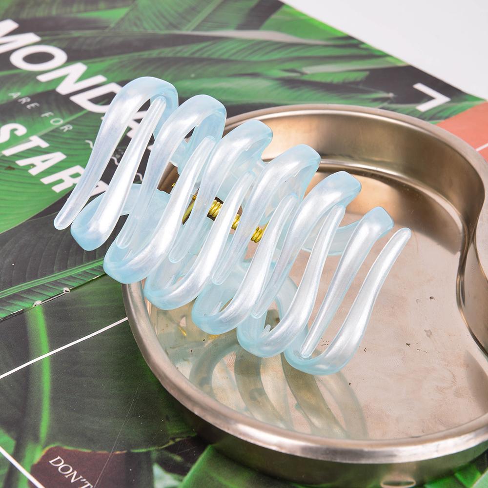 

1pc water-ink pumpkin block large hair clip suitable for thick hair, shark clip, back of head hair bun, hair accessory