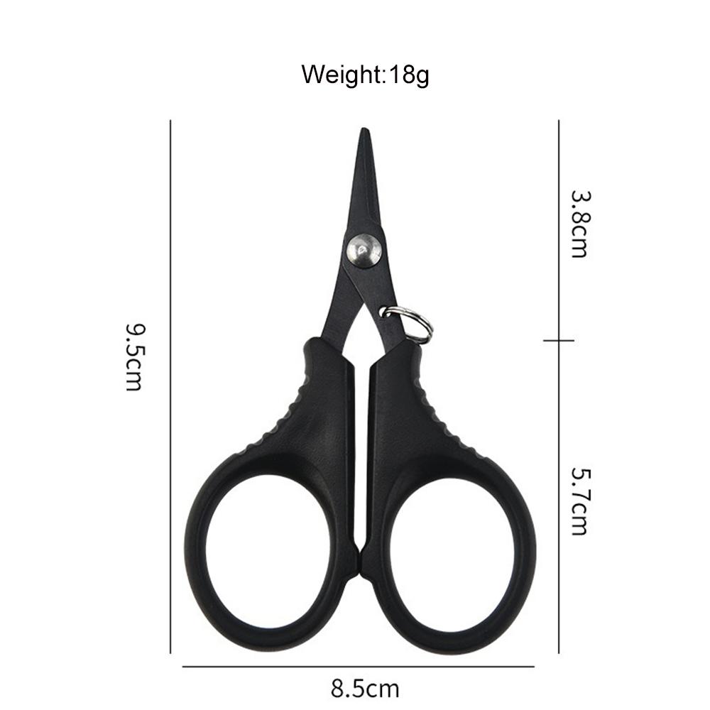 1pcs Multifunction Fishing Scissors Pliers for Cutting PE Braided Wire Outdoor Fishing Tool Accessories Included Lanyard Clasp