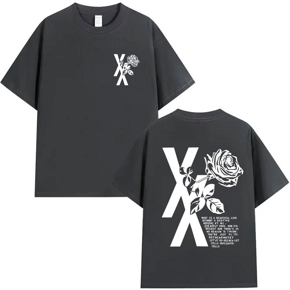 Rapper Mgk Lost Tour 2025 Verano 100% Algodón Camiseta Estampada Hombres Mujeres Moda Casual Manga Corta Hip Hop Oversized Y2k
