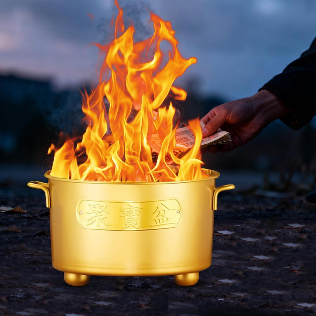 Burn Barrel Stainless Steel Heat-Resistant Can Portable Paper Money Burn Bin With Lid For Wood Garbage Garden Backyard Farm