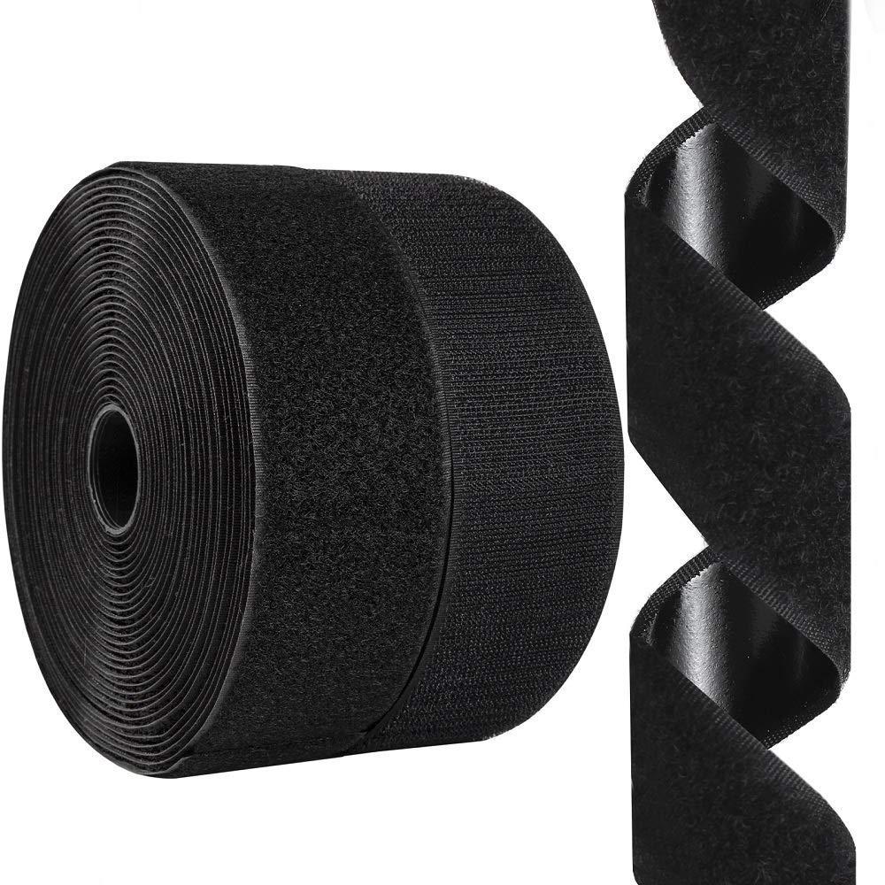 20-110mm Wide Self-Adhesive Hook and Loop Tape - Trace-Free Double-Sided Velcro Tape