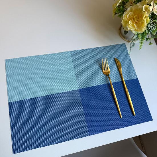 PVC Placemats Waterproof Heat Resistant Non-Slip Dining Table Mats