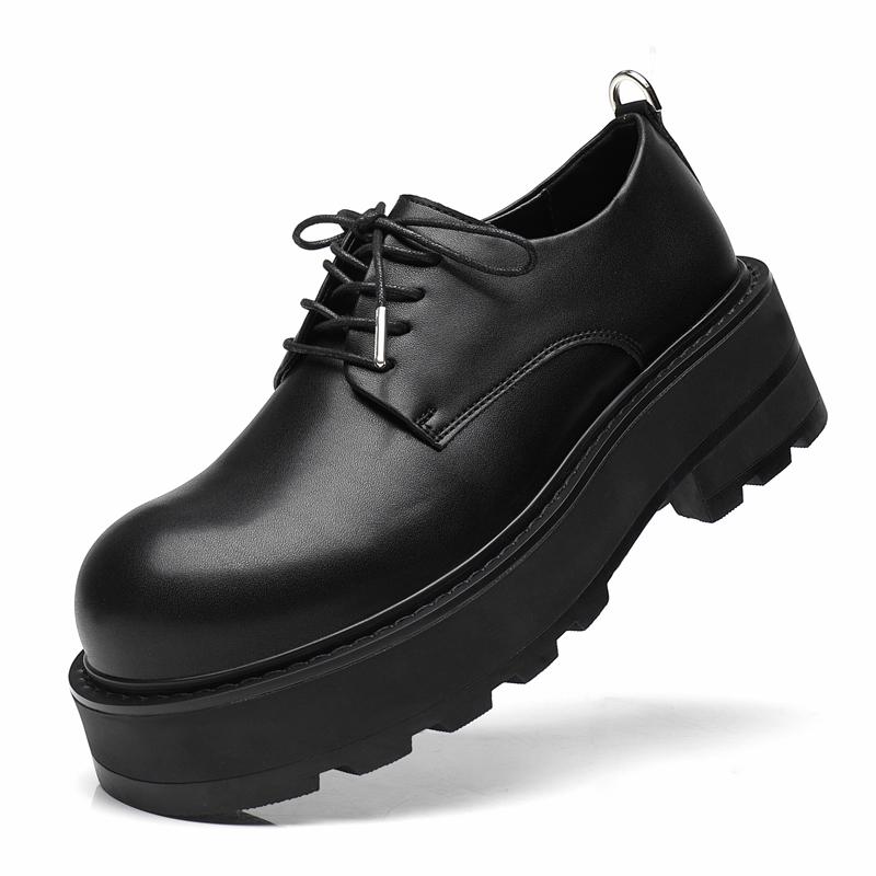 Fashion Derby Men's Thick Soled Shoes Fashion Designer's Minimalist Style Outdoor Leisure Business Party Office Street Walking Shoes