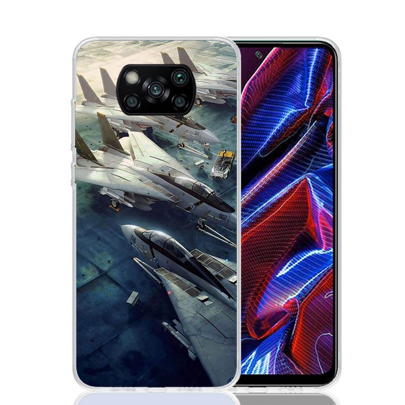 Aircraft Airplane Cool Phone Case For Xiaomi Poco X7 X6 X5 Pro F7 Ultra Redmi 15C 15 13 13C 12 12C 10 10A 10C 9 9A 9C 9T Cover P