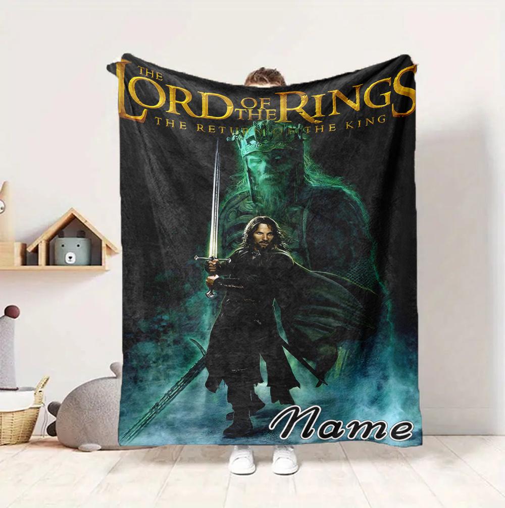 Custom Name Journey Courage Flannel Blanket Throw Blanket Soft Warm Sofa Bed home Decor Unique Gift