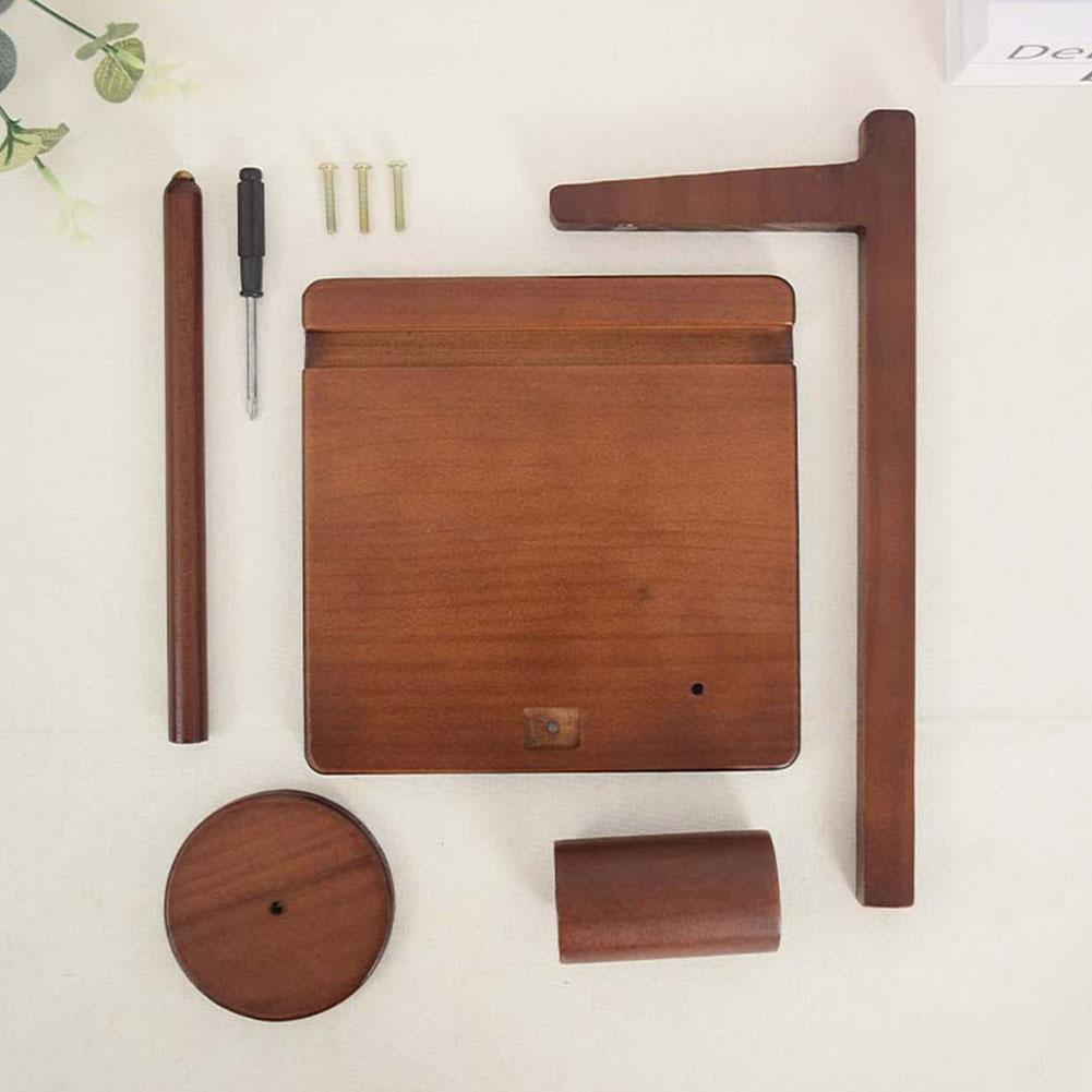 3-in-1 Wooden Yarn Holder Rotatable Yarn Ball Storage Rack with Phone Stand Magnetic Smooth Rotation Anti-Tangle for Crochet Lov