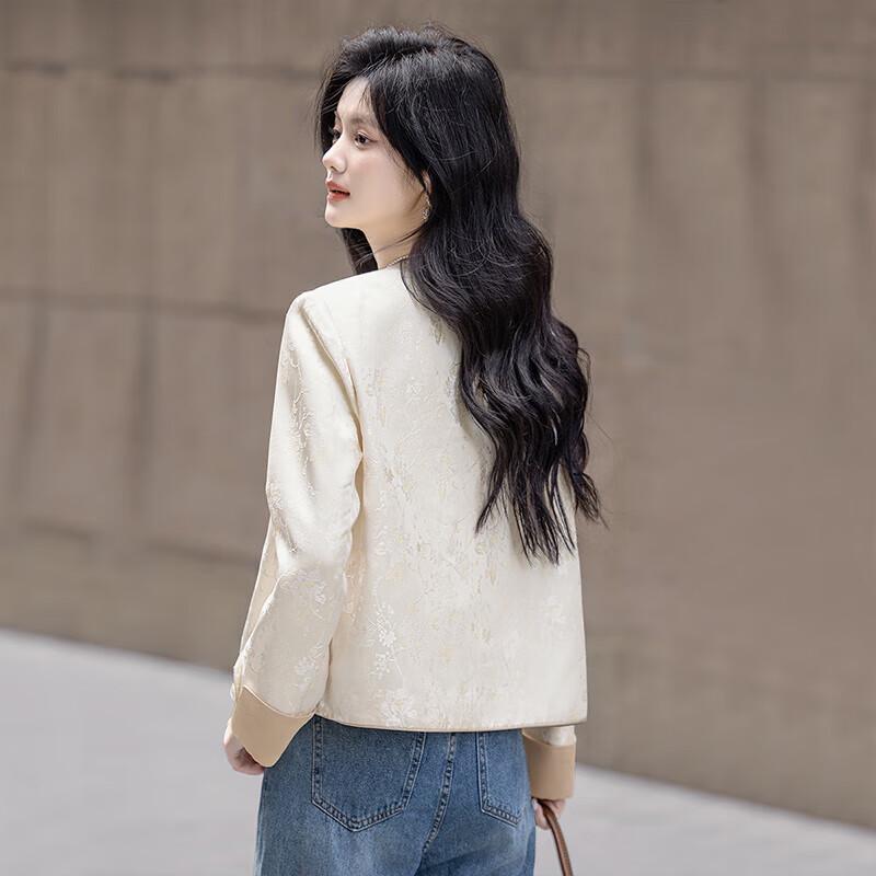 SIBOIS Women's New Chinese Style Single-Breasted Jacket