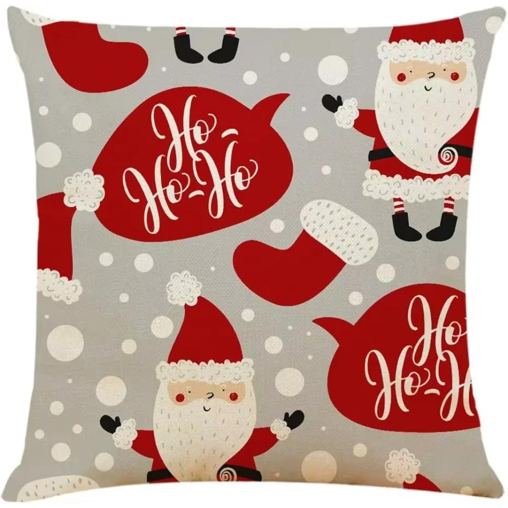Throw Pillow Covers Christmas Decorative Couch Pillow Cases  Square Cushion Covers for Sofa Couch Bed Car
