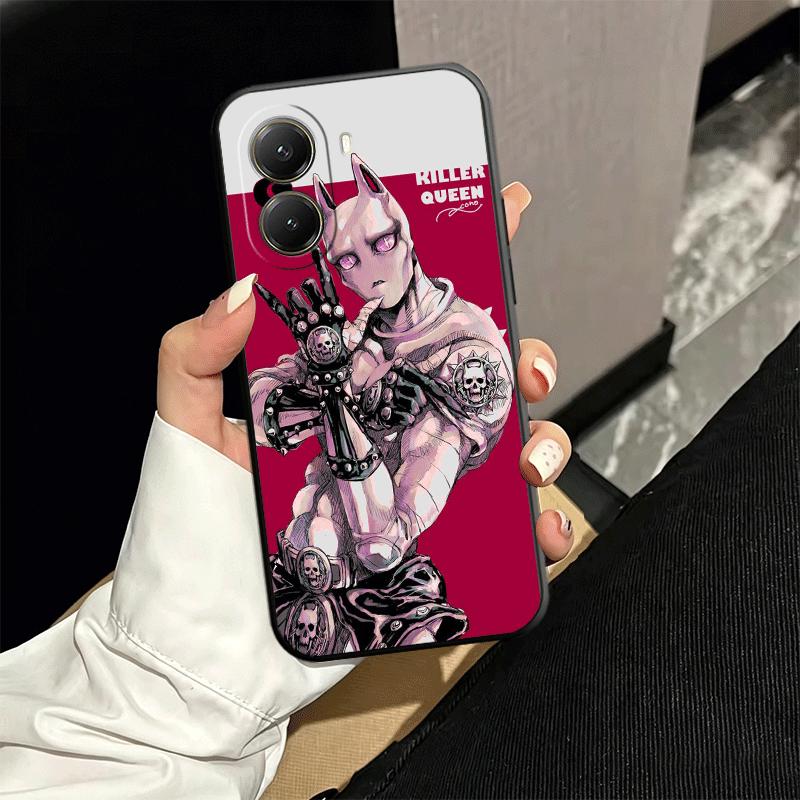 

JoJo Adventure Killer Queen Soft Phone Case for Xiaomi Poco X5 X6 X7 X8 Pro Max X3 F7 F8 Ultra M8 M7 M6 M5 Redmi 15 15C 14C 13C Xiaomi Poco F7 Pro