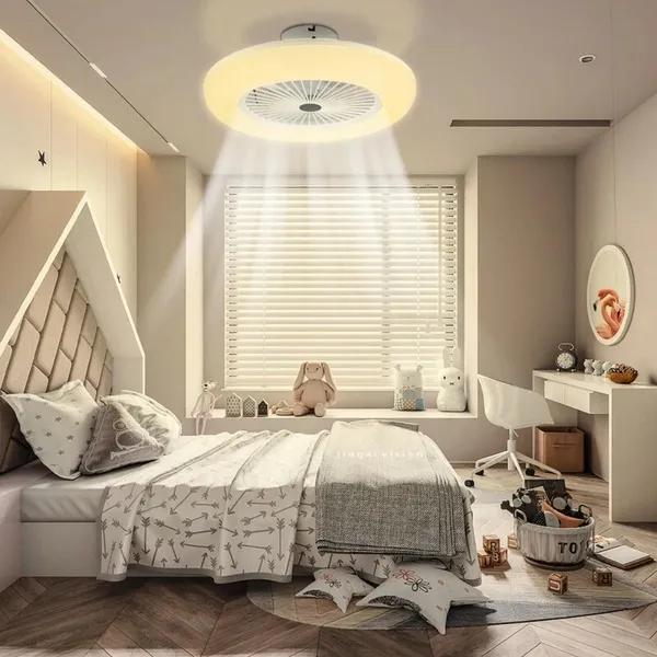 30W LED Ceiling Fan with Light and Remote Control E27 Light Ceiling Light