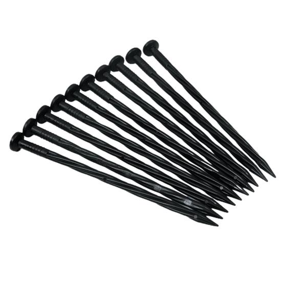 25 шт. пластиковые ландшафтные шипы, нержавеющие, высокопрочные, многоразовые, не легко деформируемые, садовые, спиральные, заземляющие гвозди