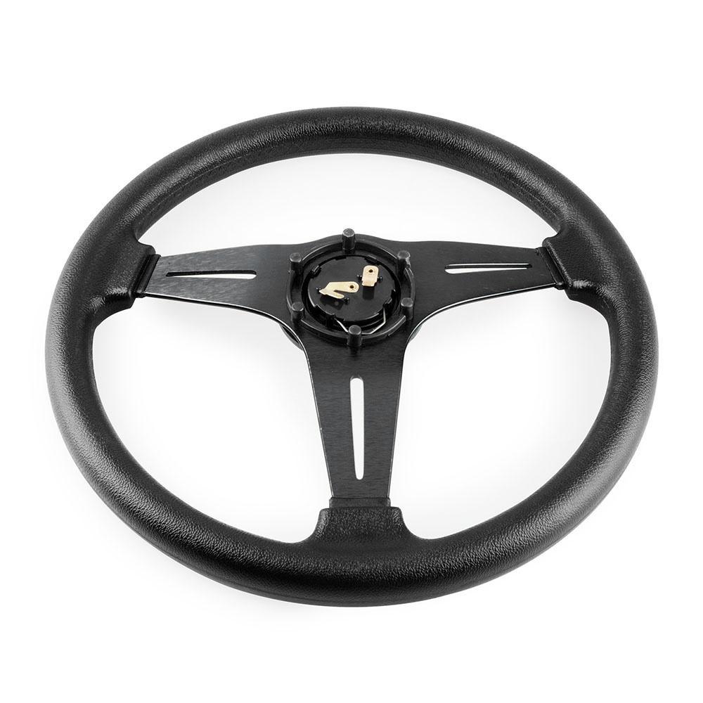 Universal Racing PU Leather Steering Wheel 350mm 14inch Aluminum Alloy Auto Sport Drifting Steering Wheels Deep Dish Corn Style