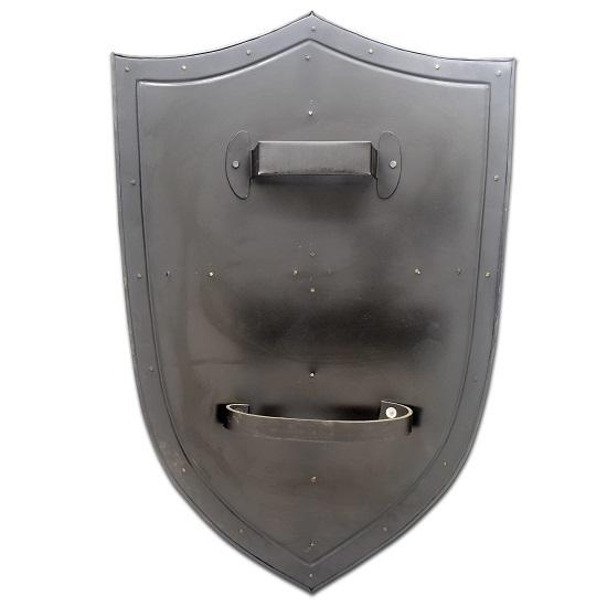 Knight Templar Crusader Shield 18G Steel LARP