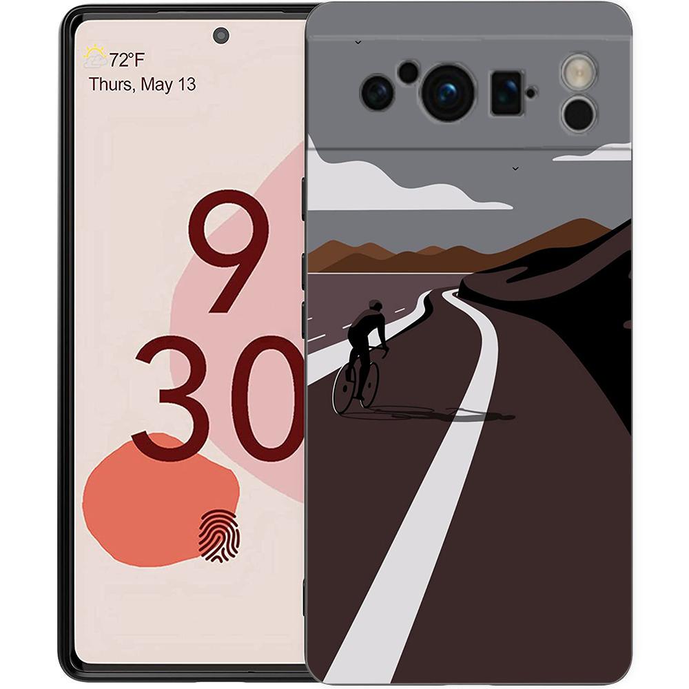 

France Bicycle Exercise Phone Case For Google Pixel 10 9 8 7 6 Pro XL 9A 8A 6A 7A 5G Soft Shockproof TPU Black Cover Google Pixel 6